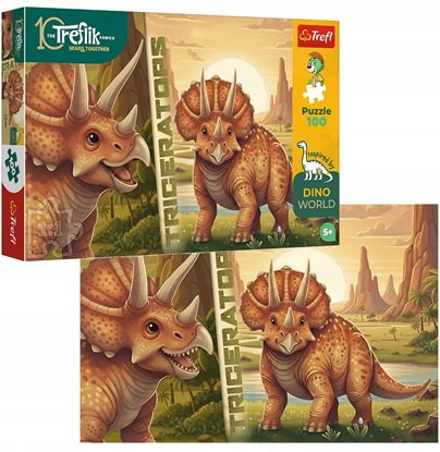 Изображение Trefl PUZZLE 100EL TREFL TRICERATOPS PUD12