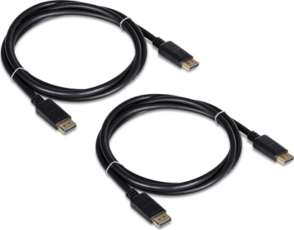 Picture of Trendnet TK-DP06/2 DisplayPort 1.2 Kabel, 2er Pack, schwarz, 1,8 m