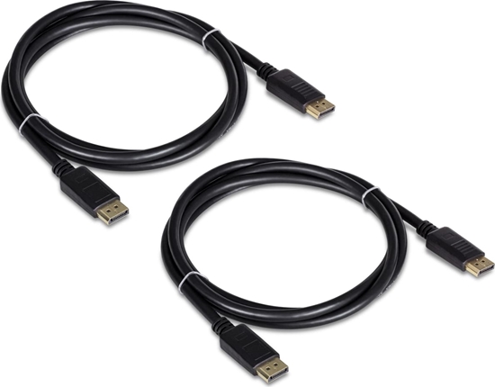 Picture of Trendnet TK-DP06/2 DisplayPort 1.2 Kabel, 2er Pack, schwarz, 1,8 m