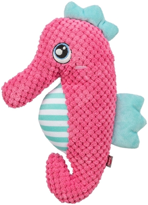 Picture of Trixie Konik morski, zabawka, dla psa, róowy, pluszowa, 28 cm