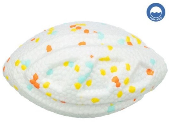 Picture of Trixie Light & Strong, pika rugby, zabawka, dla psa, biaa/wielokolorowa, EPS, 12,5 cm