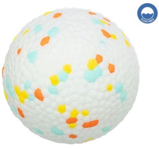 Изображение Trixie Light & Strong, pika skaczca, zabawka, dla psa, biaa/wielokolorowa, EPS, o 7,5 cm