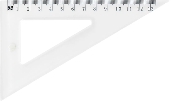 Picture of Trīsstūris 60*/13cm caurspīdīgs GR853T