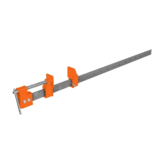 Изображение Truper flat bar clamp, length 112cm, max opening 91cm, throat depth 600mm