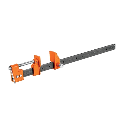Изображение Truper flat bar clamp, length 81cm, max opening 61cm, throat depth 600mm