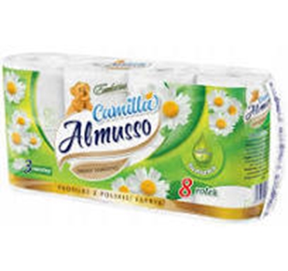 Attēls no Tualetes papīrs Almusso Camilla Exclusive 8 ruļļi 3 slāņi 15
