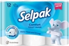 Изображение Tualetes papīrs SELPAK Comfort, 2 slāņi, 18m, 150 loksnes, 12 ruļļi