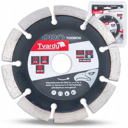 Attēls no Tvardy Tarcza diamentowa do bruzd 125x7.5x22.23mm PROFI (50)