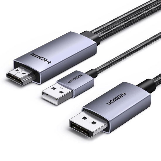 Picture of UGREEN DisplayPort / HDMI Cable HD169 4K 60Hz 2m (Black)