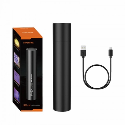 Изображение Ultravioletās gaismas lukturītis | ULTRAVIOLET LIGHT | 365NM | Akumulators 800 mAh 3 stundā | USB