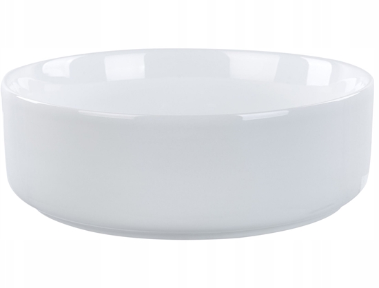 Изображение Umywalka Beliani Umywalka nablatowa ceramiczna okrga  36 cm biaa CALIG