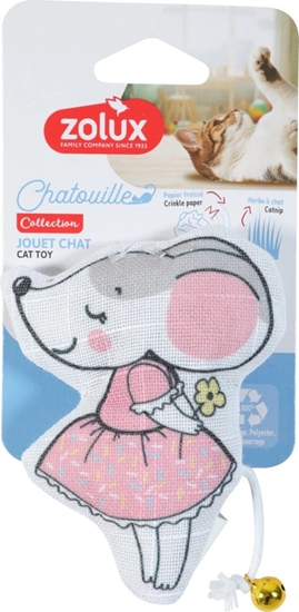 Picture of Unizoo ZOLUX Zabawka dla kota dzwonek kocimitka mysz tutu CHATOUILLE 11cm