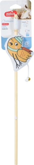 Picture of Unizoo ZOLUX Zabawka dla kota wdka bambus ptak w czapce CHATOUILLE 48,8cm