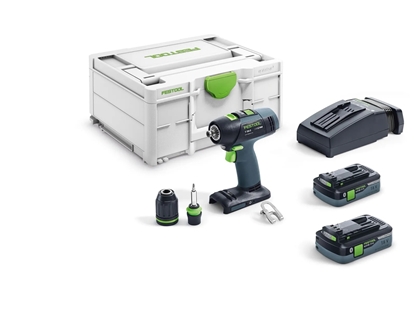 Picture of Urbjmašīna-skrūvgriezis Festool T 18+3 HPC 4,0 I-Plus; 18 V; 2x4,0 Ah akum.