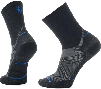 Picture of Smartwool U'S Run Zero Cushion Mid Crew Socks, 001 | black, XL