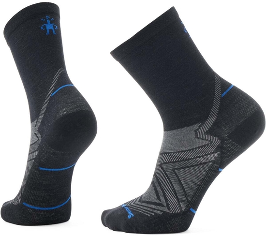 Picture of Smartwool U'S Run Zero Cushion Mid Crew Socks, 001 | black, XL