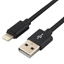 Attēls no USB lightning male / USB A male 1.2m everActive CBB-1.2IB fast 2.4A melns