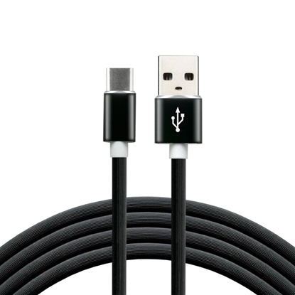 Attēls no USB-C 3.0 male / USB A male 1.0m everActive CBS-1CB 3.0A melns iepakojumā 1 gb.