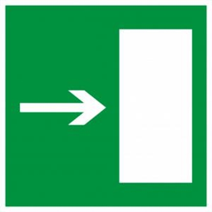 Attēls no Uzlīme "Evakuācijas izeja"(pa labi) 100x100mm