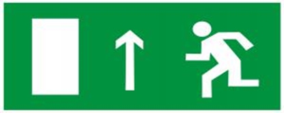 Attēls no Uzlīme "Evakuācijas izeja"(uz augšu) 80x200mm
