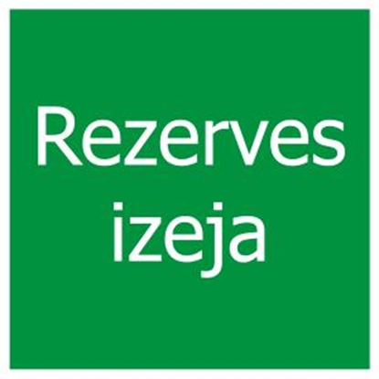 Attēls no Uzlīme "Rezerves izeja" 100x100mm