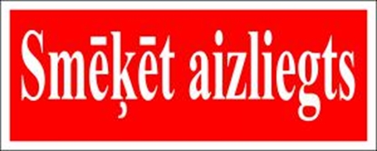 Attēls no Uzlīme "Smēķēt aizliegts" 80x200mm