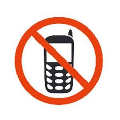 Attēls no Uzlīme APLI "Nelietot mobilos tālruņus"
