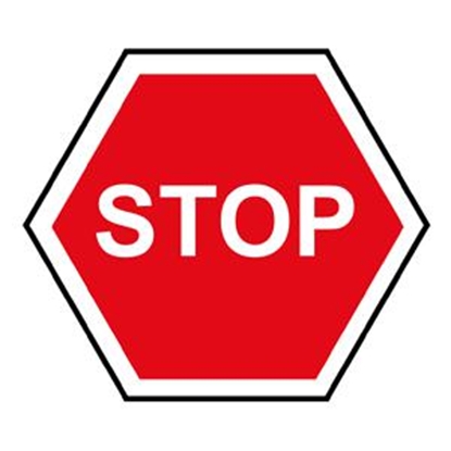 Attēls no Uzlīmes "Stop", 114mmx114mm