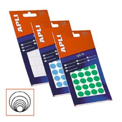 Attēls no Uzlīmes apaļas 10mm zilas