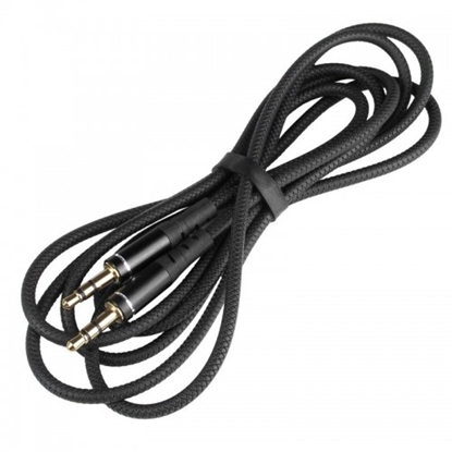 Attēls no Vads AUX 3.5mm  spraudņi stereo 1.5m melns everActive CBS-1.5JB