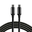 Attēls no Vads USB-C 3.0 male/male 1.0m everActive CBB-1PD5 5A melns nylon