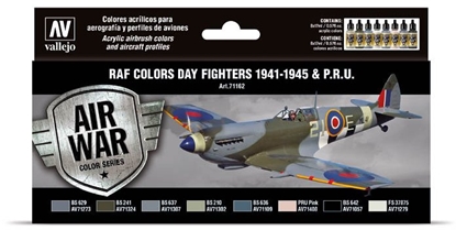 Attēls no Vallejo Vallejo: 71.162 - Model Air - Air War - RAF Colors - Day Fighters 1941-1945 & P.R.U. (8x18 ml)