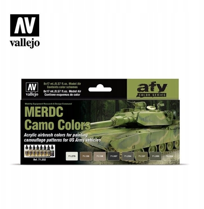 Attēls no Vallejo Vallejo: 71.202 - Model Air - AFV - MERDC Camo Colors (8x18 ml)