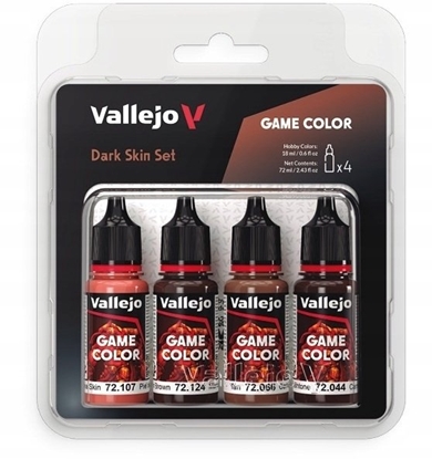 Attēls no Vallejo Vallejo: 72.387 - Game Color - Dark Skin Set (4x18 ml)