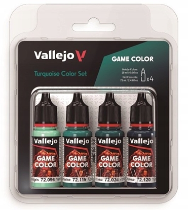 Attēls no Vallejo Vallejo: 72.390 - Game Color - Turquoise Color Set (4x18 ml)