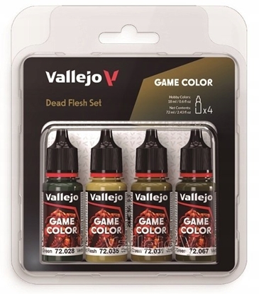 Attēls no Vallejo Vallejo: 72.392 - Game Color - Dead Flesh Set (4x18 ml)