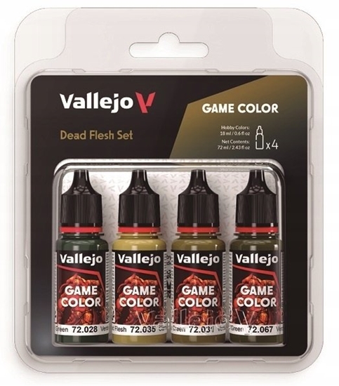 Picture of Vallejo Vallejo: 72.392 - Game Color - Dead Flesh Set (4x18 ml)