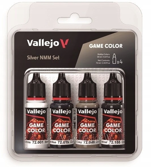 Picture of Vallejo Vallejo: 72.394 - Game Color - Silver NMM Set (4x18 ml)