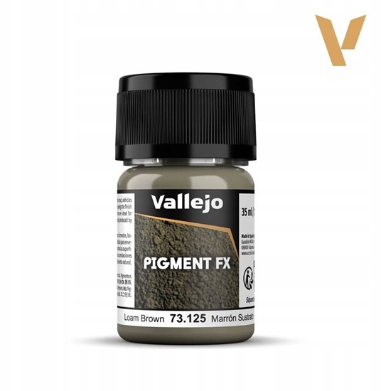 Picture of Vallejo Vallejo: 73.125 - Pigment FX - Loam Brown (35 ml)