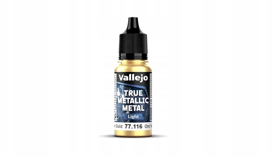 Picture of Vallejo Vallejo: 77.116 - True Metallic Metal - Light - Greenish Gold (18 ml)