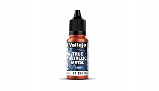 Picture of Vallejo Vallejo: 77.125 - True Metallic Metal - Base - Forged Red (18 ml)