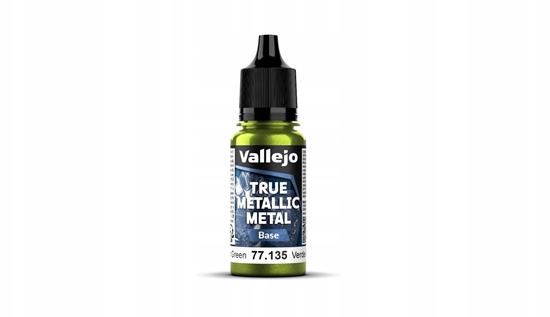 Picture of Vallejo Vallejo: 77.135 - True Metallic Metal - Base - Amber Green (18 ml)