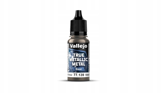 Picture of Vallejo Vallejo: 77.139 - True Metallic Metal - Base - Aged Metal (18 ml)