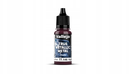 Attēls no Vallejo Vallejo: 77.146 - True Metallic Metal - Shade - Ruby Red (18 ml)