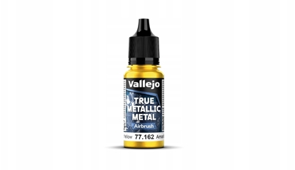 Attēls no Vallejo Vallejo: 77.162 - True Metallic Metal - Airbrush - Radiant Yellow (18 ml)