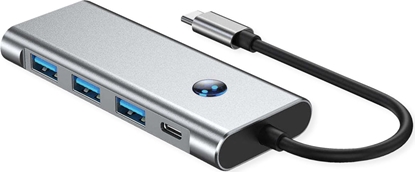 Attēls no Value Dockingstation Type C, 1x HDMI 4K60, 3x USB 3.2 Gen1 Type A, 1x SD/Micro SD (TF), 1x Type C PD (Power Delivery)