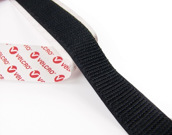 Picture of Velcro ® Klettband Selbstklebend, Haken & Flausch 20mm x 2.5m Schwarz