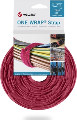 Picture of Velcro ® One Wrap® Strap 20mm x 150mm, 100 Stück, rot