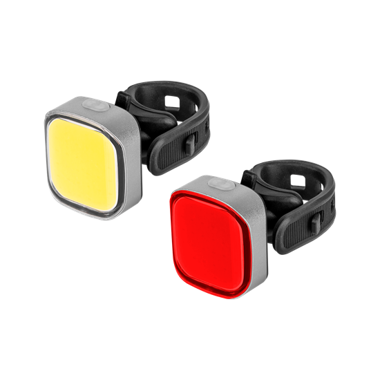 Picture of Velosipēda LED lukturu komplekts ar akumulatoriem | USB-C uzlāde | IPX4 | 70/19 lm