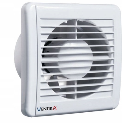 Изображение Ventika Wentylator osiowy fi 100 230V 5,5W 84m3/h 25dB oyska kulkowe z wycznikiem czasowym biay SOLID SILENT D100SRWC